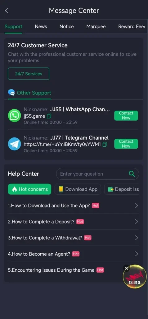 JJ55 Login